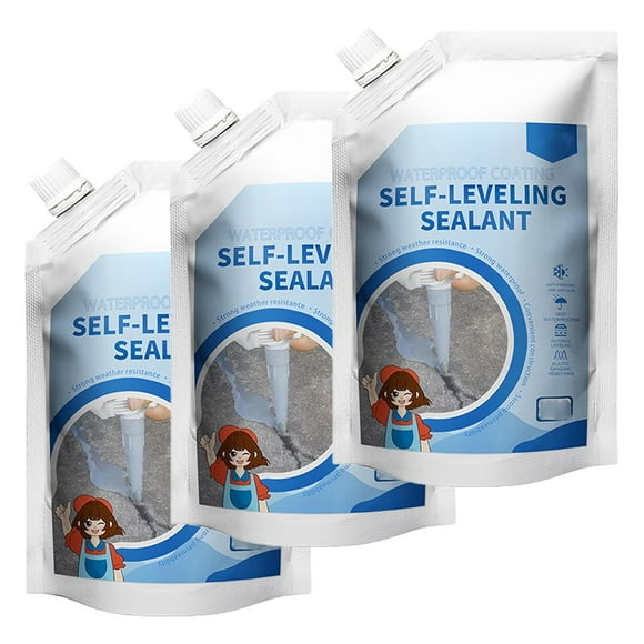 Concrete Caulking Adhesive, Concrete Crack Filler, Cement Crack Filler, Concrete Patch, Driveway Cracks Fillers, Waterproof Quick-Drying (Grey-3Pcs)