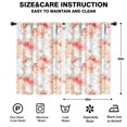 thumbnail image 2 of Blackout Kids Curtains,Pioneer Flower Floral Print Pattern Childrens Insulated Curtains Set Of 2,Bedroom Essentials,Toddler Room Decor 42"x63", 2 of 5