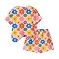 thumbnail image 7 of Afuyipoi Girls Casual 2-Piece Summer Clothing Set, Fashion Graphic Short Sleeve Tee and Matching Shorts, Kids Daily Activewear Set Pink Size 7-8 Years, 7 of 7