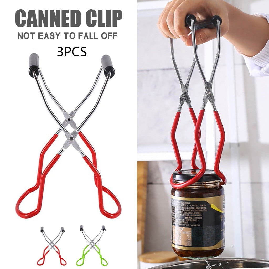 ONHUON Jar Lifter Lifter Steel Stainless Canning Handle Jar Tongs with 3PC Kitchen，Dining & Bar