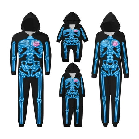 

Family Pajamas Matching Sets Sleepwear for Women Nightgown Girl Hoodies Size 10-12 Toddler and Big Kids Siblings Jumpsuits for Women Casual Nightgown for Women Black 12M