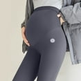 thumbnail image 5 of Babcutegg Pregnant Womens Yoga Pants Tummy Support Casual Fashion Activity Wear Comfortale Regular Fitting Maternity Leggings for Women Gray Size M, 5 of 6