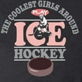 thumbnail image 3 of CafePress - Coolest Girls Hockey - Women's Long Sleeve Charcoal Gray Pajamas, 3 of 3