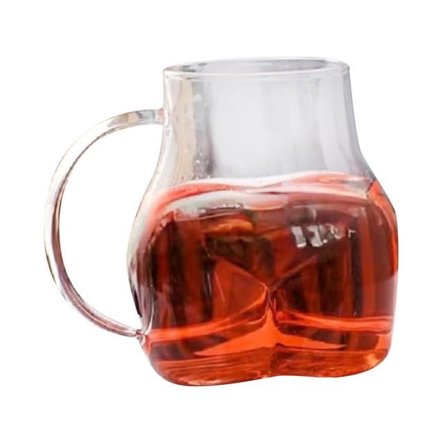 Vaso de cerveza resistente a roturas, regalo clásico para fiestas, bares y restaurantes. Mango transparente