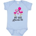 thumbnail image 3 of Inktastic My Gigi Loves me with Two Flamingos Boys or Girls Baby Bodysuit, 3 of 5