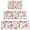Pioneer Flower Floral-1, variant on Pioneer Flower Floral Print Pattern Kitchen Rugs Sets Of 3,Kitchen Runner Rugs Non Skid Washable,Decorative Kitchen Floor Mats for Kitchen,Sink,Laundry,17"x30" 17"x47" 17"x59"