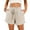 Beige, variant on Dpytoraw Women's Fashion Spring And Summer Solid Color High Waist Pocket Loose Wide Leg Beach Shorts AG