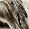 thumbnail image 3 of Plutus 36" x 60" Fancy Chinchilla Faux Fur Handmade Luxury Throw in Gray, 3 of 3