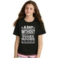 thumbnail image 3 of A Day Without Video Games Crewneck T Shirts Boy Girl Teen Brisco Brands L, 3 of 6