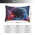 thumbnail image 2 of Rateoe Outer Space Floating Numbers And Letters Pattern Decorative Pillow Case,Throw Pillow Covers,Plush Pillow Cover,Soft Pillow Case,Velvet Pillow Case-20"x30", 2 of 6