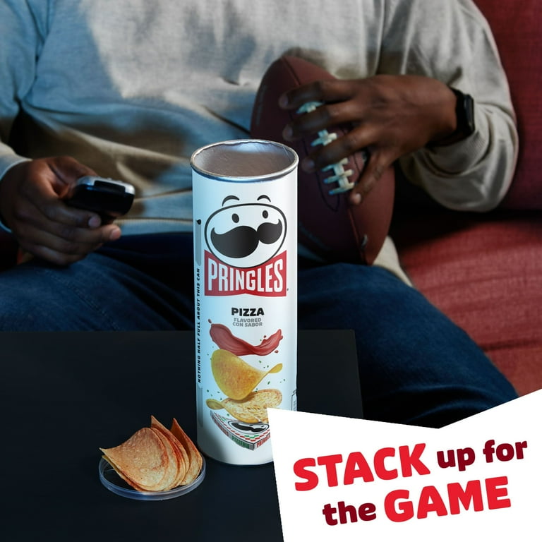 Pringles, Pizza Potato Crisps Chips, 5.5 oz Canister, Lunch Snack