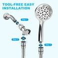 High Pressure Shower Heads, AUKUN Shower Head with Handheld 9 Settings