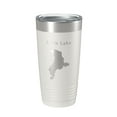 thumbnail image 1 of Utah Lake Map Tumbler Travel Mug Insulated Laser Engraved Coffee Cup Provo Utah 20 oz White, 1 of 1