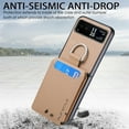 thumbnail image 6 of for Motorola Razr 40 Wallet Case with Card Holder Kickstand & Ring, Premium PU Leather Shockproof Protective Pocket with Magnetic Clasp Flip Case for Motorola Razr 40, Khaki, 6 of 7