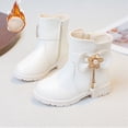 thumbnail image 6 of YMUQEIGH Kids Boots Girls Boys Shoes Side Zipper Cute Ankle Boot(Toddler/Little Kid), 6 of 7