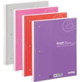 thumbnail image 1 of Cuaderno de papel cuadriculado Emraw PACK 4 cuadernos blancos 100 hojas colores surtidos, 1 of 3