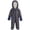 Charcoal Grey, variant on Urban Republic Baby Boys Snowsuit Full Sherpa Fleece Lined Infant Pram Quilted Baby Winter Suit (3M-9M)