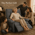 thumbnail image 3 of 3 Motor Power Lift Chair for Elderly, UHOMEPRO Electric Stand Assist Lift Recliner Chair with Back and Foot Control, No Massage, Living Room, Gray, 3 of 9