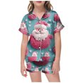 thumbnail image 1 of WEAIXIMIUNG Pajamas For Children Shirt And Pant Matching Set Sleepwear Set With Pockets For Christmas 10-11 Years, 1 of 4