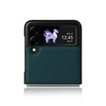 thumbnail image 4 of Allytech PU Leather Case for Samsung Galaxy Z Flip 3 2021 (5G), Ultra Thin Anti-Drop Shockproof Protective Foldable Folio Case for Galaxy Z Flip3 6.7 inch, Blue, 4 of 6
