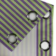 thumbnail image 5 of Ambesonne Vintage Grommet Curtain, Blue Green Bold Stripes, 50" x 54", Royal Blue Lime Green, 5 of 6