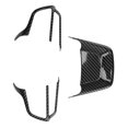 thumbnail image 5 of 3pcs Steering Wheel Trim Kit Carbon Fiber Color ABS Frame Replacement for Highlander 2022+, 5 of 5