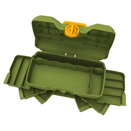 Flambeau Outdoors NextGen 6/0 Large Tackle Box 15.5 inches Fishing Tackle Box Plastic Green