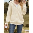 thumbnail image 6 of Alsol Lamesa Womens Full Zip Up Hoodie Y2K Raglan Sleeve Drawstring Baggy Zipper Hooded Sweatshirts with Pocket, 6 of 6