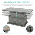 thumbnail image 2 of Best Choice Products 6-Piece Wicker Outdoor Patio Conversation Furniture Set w/ Height-Adjustable Dining Table, Cover, 2 of 7