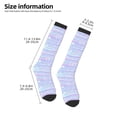 thumbnail image 2 of Wukai Striped Gradient for Contrast Color Stockings, Sports Fitness Adult Long Socks, Unisex, 2 of 6