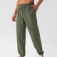 thumbnail image 1 of Pantalones largos para hombre, casuales, a la moda, con bolsillos, elásticos en los tobillos, color liso, cintura elástica, pantalones deportivos para hombre., 1 of 5