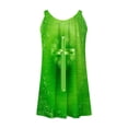 thumbnail image 5 of VEKDONE Robe Maxi à Imprimé Mode pour Femmes Été Aguichant à Dos Nu Hawaïenne de Plage Robe Décontractée Coupe Ample Évasée Robes d'Été Col Rond Robes Plissées Vert TG, 5 of 5
