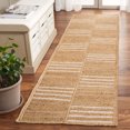 thumbnail image 2 of SAFAVIEH Natural Fiber Permelia Geometric Runner Rug, Natural/Ivory, 2'3" x 9', 2 of 10