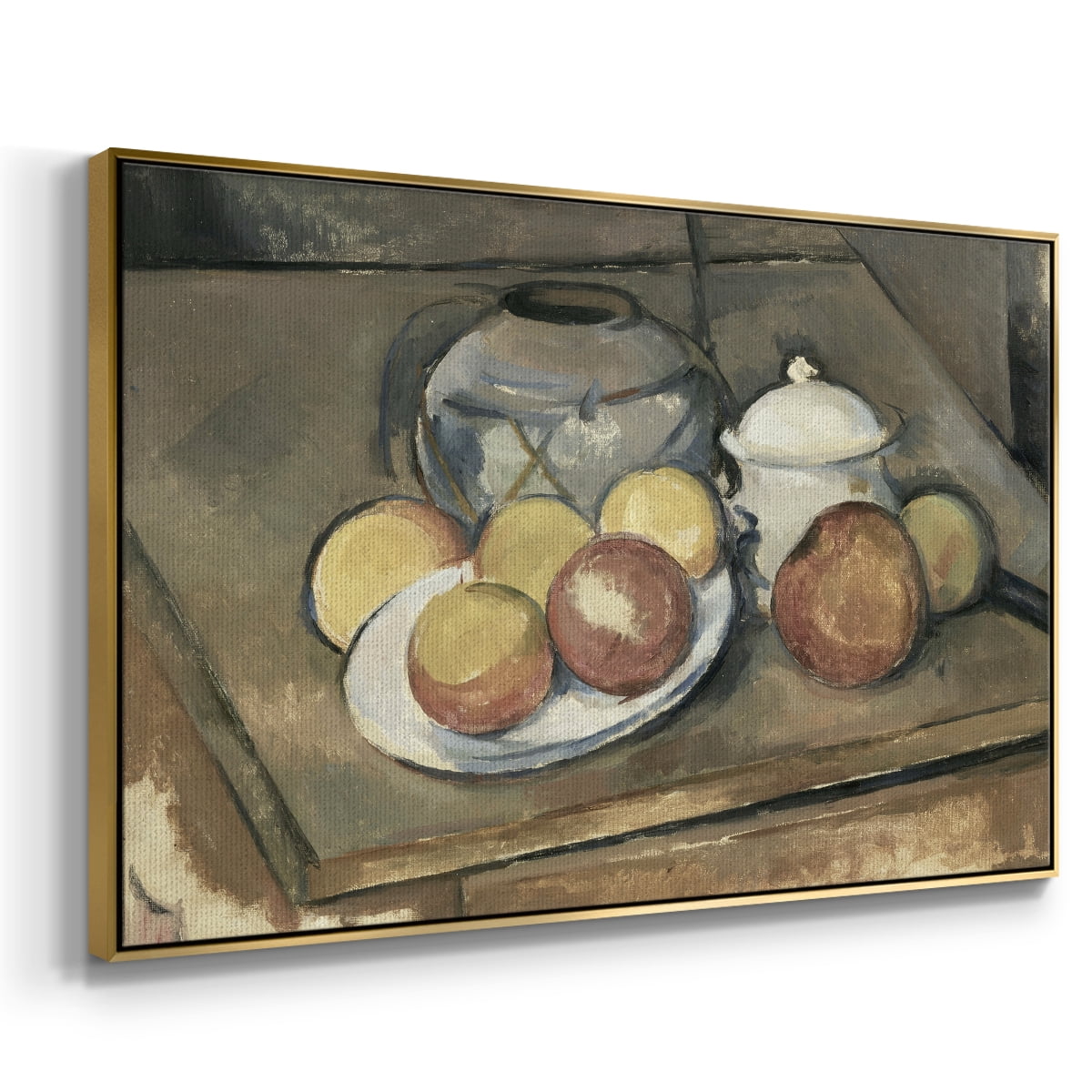 Vintage Botanical Print-VI By Wexford Home Framed in Gold Wood Gallery Wrapped Canvas 17 in. x 25 in.