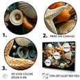 thumbnail image 3 of Designart "Collage Of Modern Beach Shellfish" Ocean Floater Framed Wall Art Living Room, 3 of 5
