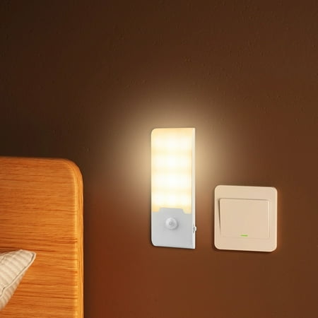 

Ultra-thin Rechargeable Human Body Induction LED Magnetic Wardrobe Cabinet Christmas Gifts Bedside Corridor Light Christmas Clearance Two Winter Gifts Colors Gifts for Kids Optional