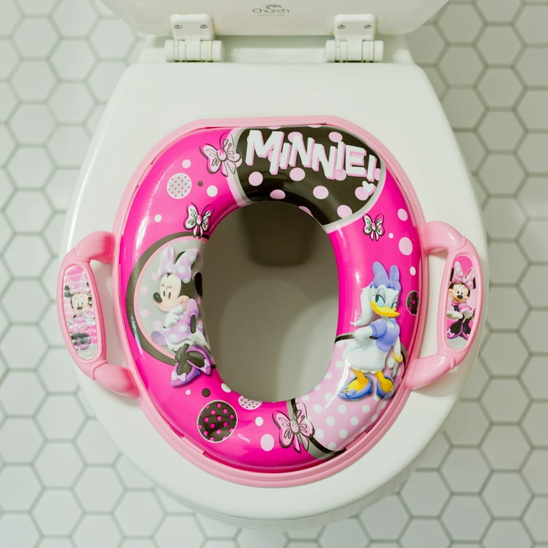 Disney Minnie Mouse Soft Potty Seat Potty Training Toilet Seat With Large Grippable Handles