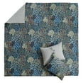 thumbnail image 5 of Levtex Home - English Forest Navy Quilt Set - Full/Queen Quilt and Two Standard Shams - Leaves - Navy, Green, Teal, Blue, Cream - Quilt (88x92in.) and Shams (20x26in.) - Reversible - Rayon/Cotton, 5 of 6