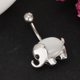 thumbnail image 3 of Punk acero inoxidable forma colgante ombligo anillo vientre Piercing joyería 14g Plata Yuyangstore Ombligo, 3 of 8