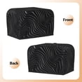 thumbnail image 3 of Fotbe Abstract Black And White Waves for Two Slice Toaster Cover, Fingerprint Protector, Super Soft Appliance Cover And Dust Cover,Bread Dust Cover & Fingerprint Protection, 3 of 7