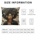 thumbnail image 5 of MLJA  Black Women Throw Pillow Cover Colorful Graffiti Afro Black Woman Cushion Covers Square Pillowcase Decor, 5 of 5