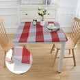 thumbnail image 2 of HAOXIT Square Checkered Tablecloth Water Resistance Antiwrinkle Spillproof Heavy Weight Gingham Table Cloth for Buffet Banquet Parties Event Holiday Dinner 36*36, 2 of 8