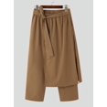 thumbnail image 3 of INCERUN Men Loose Straight Pants Harajuku Style Vintage Cropped Trousers, 3 of 10
