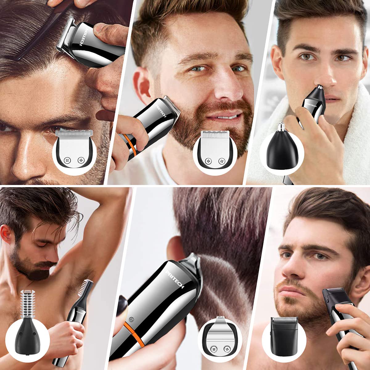 Rasoir Électrique / Tondeuse à LED Pour Nez, Moustache, Barbe, Sourcils - Marque Générique