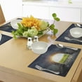 thumbnail image 4 of Ambesonne Nature Place Mats Set of 4, Greenland Wildflowers, Standard Size, Green Yellow, 4 of 6