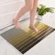 thumbnail image 4 of Alfombra de entrada de poliéster | Alfombra de baño antideslizante | Alfombrilla de inodoro absorbente para el interior del hogar | felpa suave engrosada | Cuidado fácil | 60x40cm | Rosa Amarillo, 4 of 6