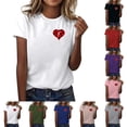 thumbnail image 3 of Womens Tops Summer Casual Cap Sleeve Tshirts Shirts Business Dressy Spring Fashion Outfits Trendy Clothes, 3 of 5