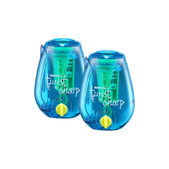 Sacapuntas Bostitch Twist-n-Sharp para niños, 2 unidades