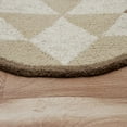 thumbnail image 3 of Ox Bay Talia 6' Round Cream/Brown Geometric Wool Indoor Area Rug, 3 of 7