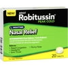 Robitussin Adult Peak Cold Nighttime Nasal Relief, 20ct